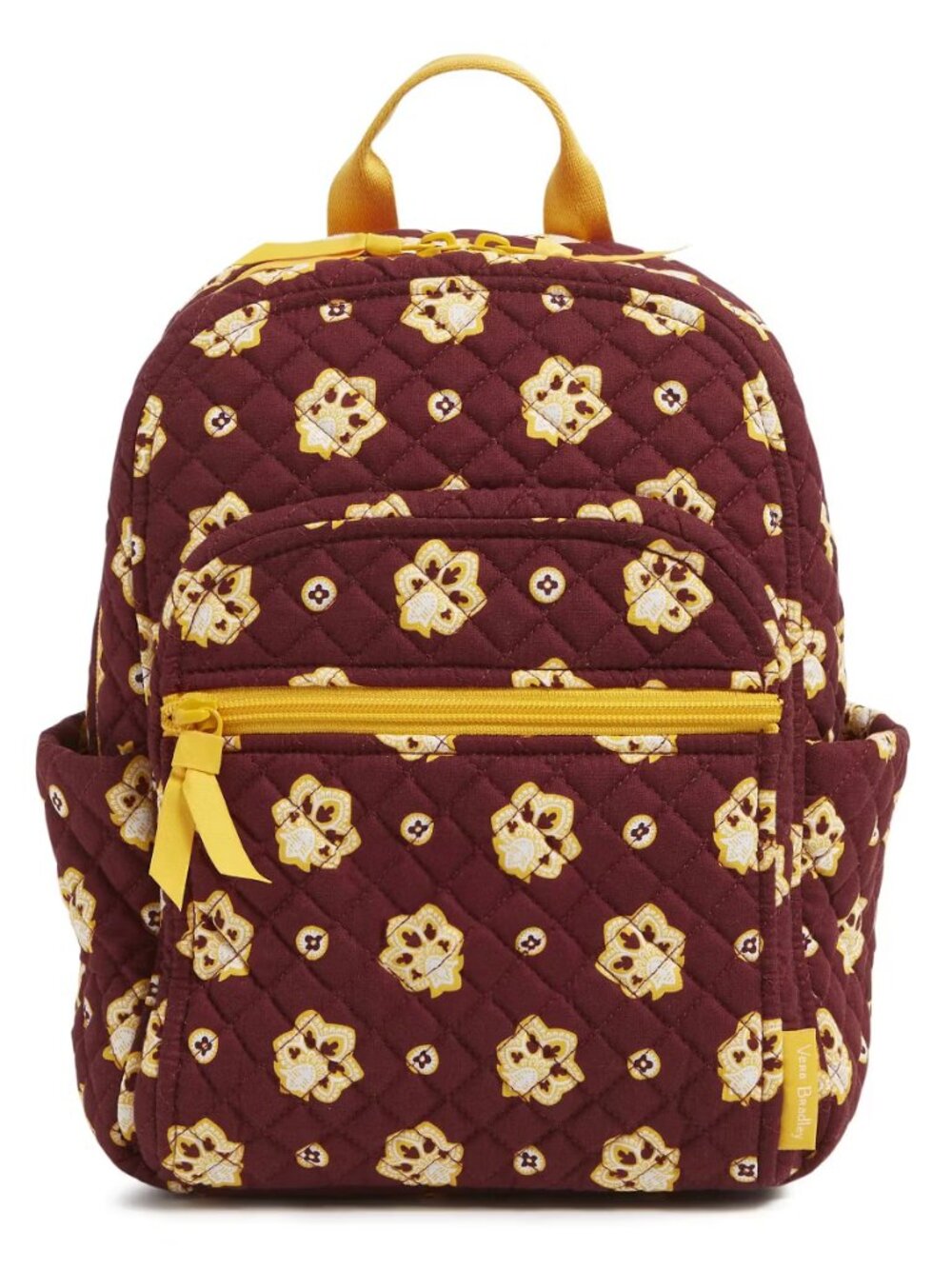 Vera Bradley Burgundy & Gold Bandana Paisley Small Backpack/NWT